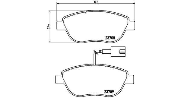 MAGNETI MARELLI stabdžių trinkelių rinkinys, diskinis stabdys 363700423137